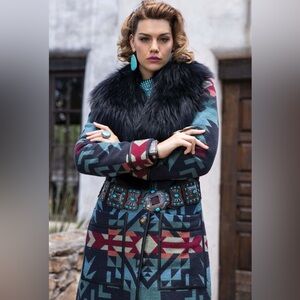 Double D Ranch Taos Short Blanket Duster